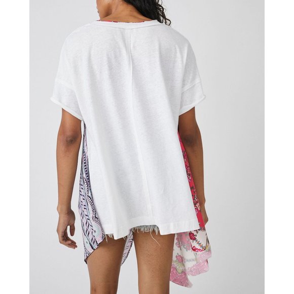 FREE PEOPLE Pick Your Scarf Maxi Tee / Pink Combo - Picture 4 of 6